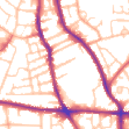 Daytime road noise heatmap for WV2 3DZ