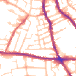Daytime road noise heatmap for WV2 3EP