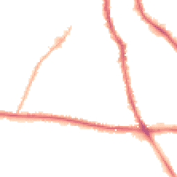 Night-time road noise heatmap for WV2 3ER