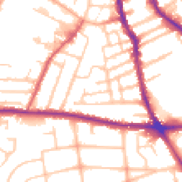 Daytime road noise heatmap for WV2 3EW