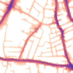 Daytime road noise heatmap for WV2 3JQ