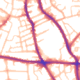 Daytime road noise heatmap for WV2 3JS