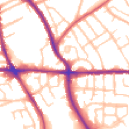 Daytime road noise heatmap for WV2 3NY