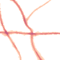 Night-time road noise heatmap for WV2 3NY