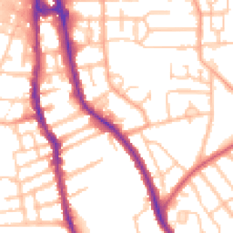 Daytime road noise heatmap for WV2 3PA