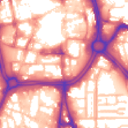 Daytime road noise heatmap for WV2 4AD