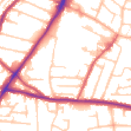 Daytime road noise heatmap for WV2 4PL