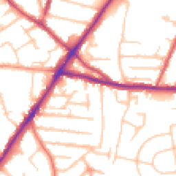 Daytime road noise heatmap for WV2 4QA