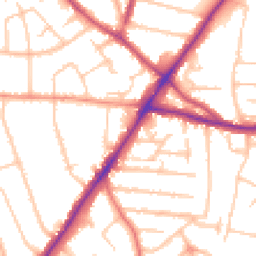 Daytime road noise heatmap for WV4 4AA