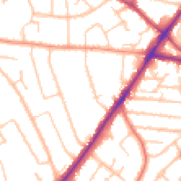 Daytime road noise heatmap for WV4 4AG