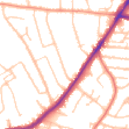Daytime road noise heatmap for WV4 4AL