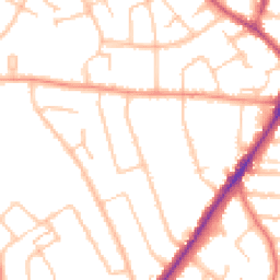 Daytime road noise heatmap for WV4 4AN