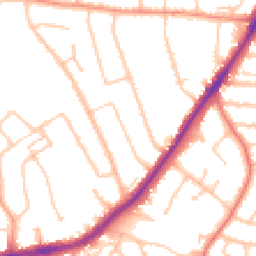 Daytime road noise heatmap for WV4 4AY