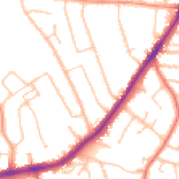 Daytime road noise heatmap for WV4 4BA