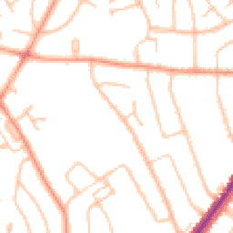 Daytime road noise heatmap for WV4 4BJ