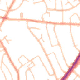 Daytime road noise heatmap for WV4 4BN