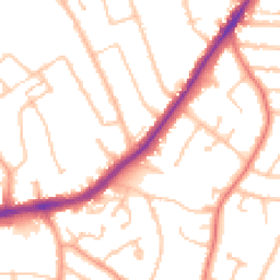 Daytime road noise heatmap for WV4 4BT