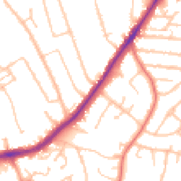 Daytime road noise heatmap for WV4 4BZ