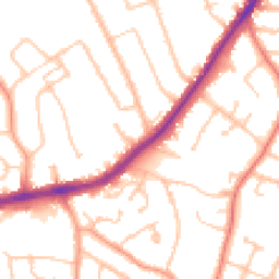 Daytime road noise heatmap for WV4 4DB