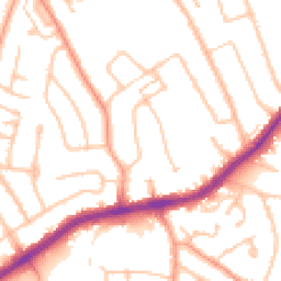 Daytime road noise heatmap for WV4 4DJ