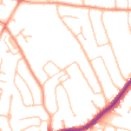 Daytime road noise heatmap for WV4 4DR