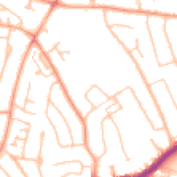 Daytime road noise heatmap for WV4 4DT