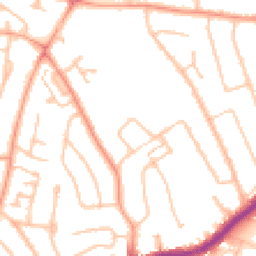Daytime road noise heatmap for WV4 4DU