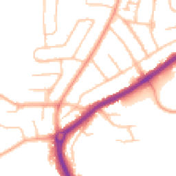 Daytime road noise heatmap for WV4 4JR