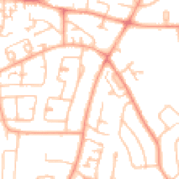 Daytime road noise heatmap for WV4 4LP
