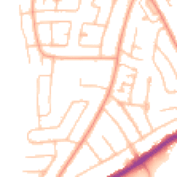 Daytime road noise heatmap for WV4 4LQ