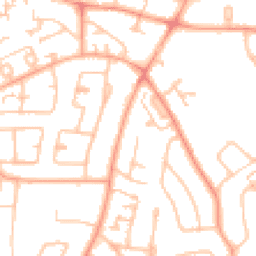 Daytime road noise heatmap for WV4 4LR
