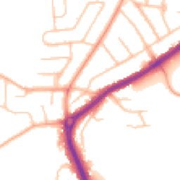 Daytime road noise heatmap for WV4 4SH