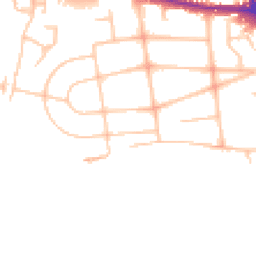 Daytime road noise heatmap for WV4 5AL
