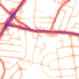 Daytime road noise heatmap for WV4 5AX