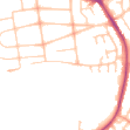 Daytime road noise heatmap for WV4 5EU