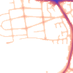 Daytime road noise heatmap for WV4 5EY