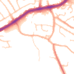 Daytime road noise heatmap for WV4 5HX