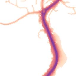 Daytime road noise heatmap for WV4 5NN