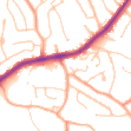 Daytime road noise heatmap for WV4 5NP