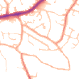 Daytime road noise heatmap for WV4 5NS