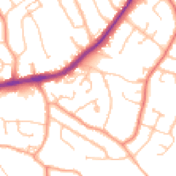 Daytime road noise heatmap for WV4 5PR