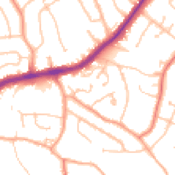 Daytime road noise heatmap for WV4 5QL
