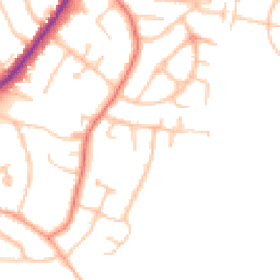 Daytime road noise heatmap for WV4 5RN