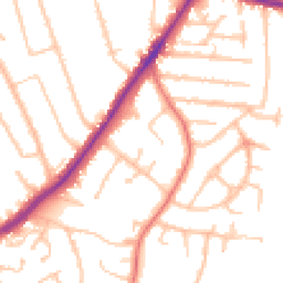 Daytime road noise heatmap for WV4 5SG