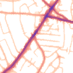 Daytime road noise heatmap for WV4 5SL