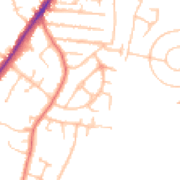 Daytime road noise heatmap for WV4 5SZ