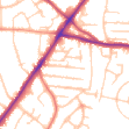 Daytime road noise heatmap for WV4 5UA