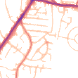 Daytime road noise heatmap for WV4 5UL