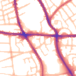 Daytime road noise heatmap for WV4 6AE