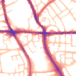 Daytime road noise heatmap for WV4 6AH